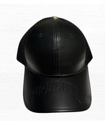 Vegan Leather Embossed Trucker Hat