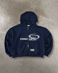Activewear Navy Boxy Zip Up