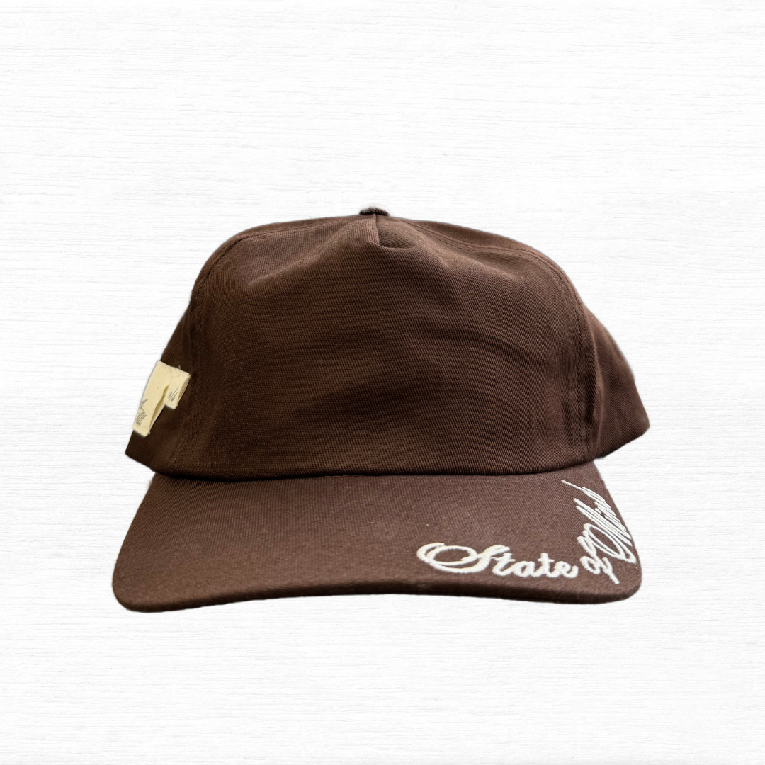 Brown Unstructured 'One Mindset' Snapback