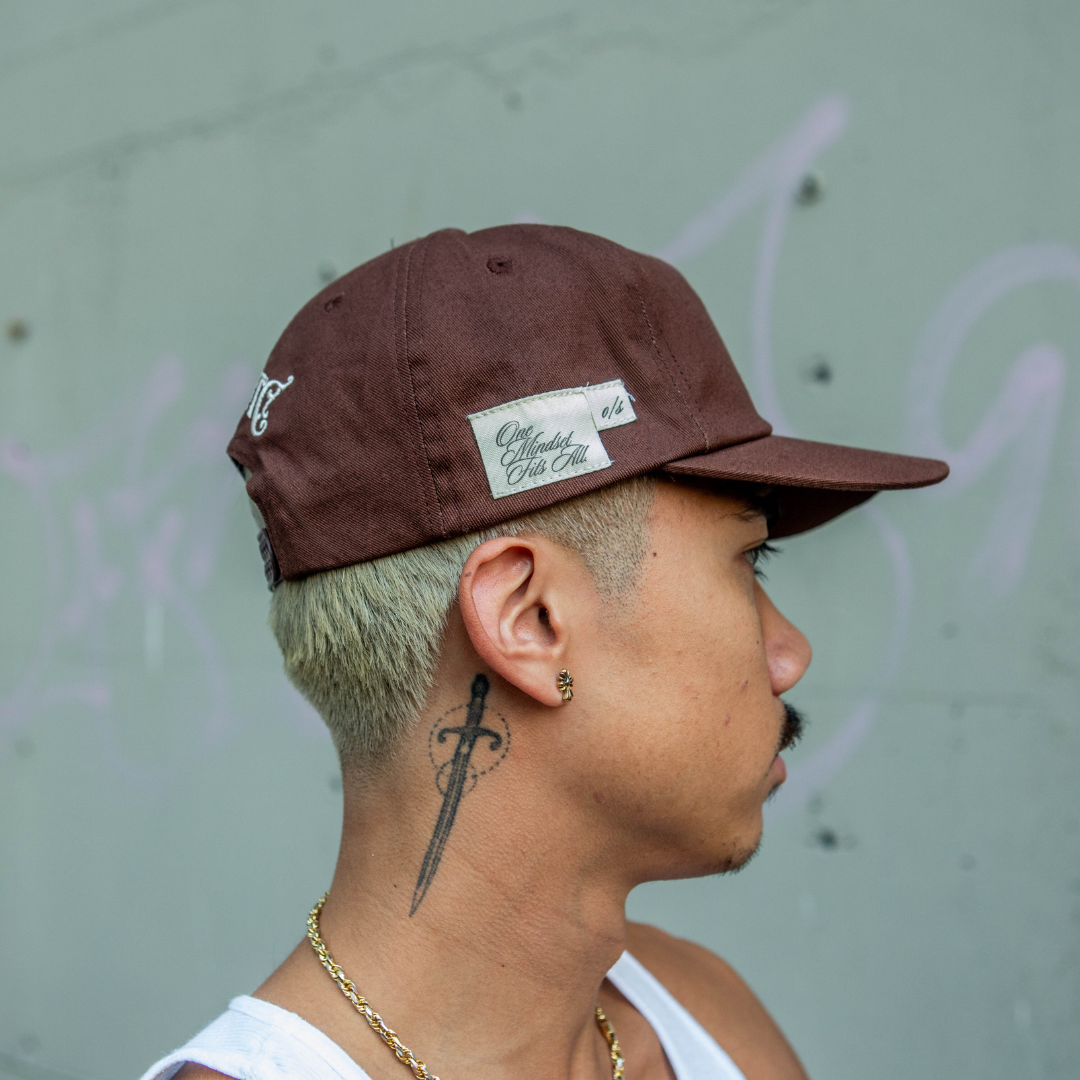 Brown Unstructured 'One Mindset' Snapback