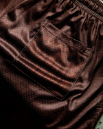 Brown 'PROLIFIC' Double Layered Mesh Short