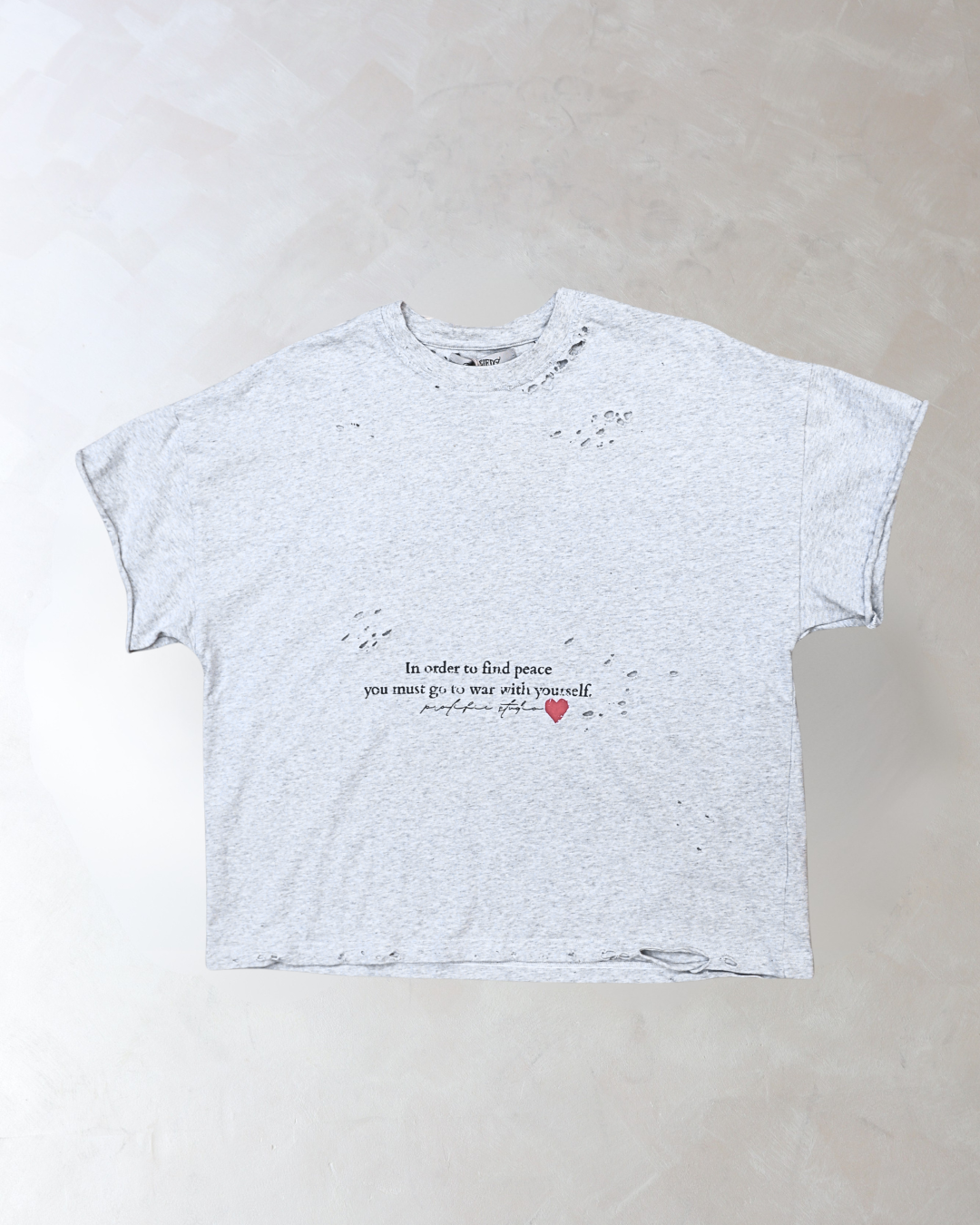 'War With Yourself' Thrashed Tee