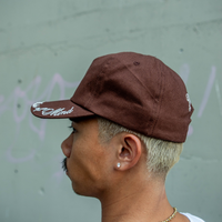 Brown Unstructured 'One Mindset' Snapback