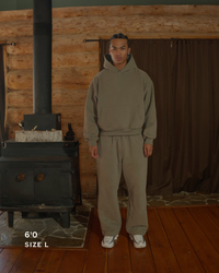 'Faded Oak' Straight Leg Sweatpant