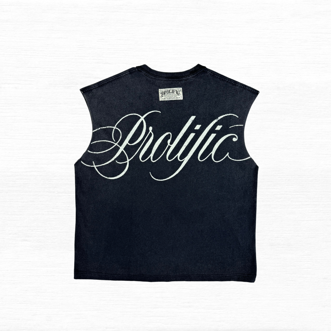 Faded Black 'PROLIFIC' Signature Tank