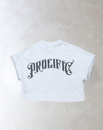 Cropped 'War With Yourself' Thrashed Tee