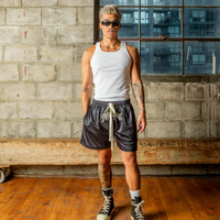 Black 'PROLIFIC' Double Layered Mesh Short